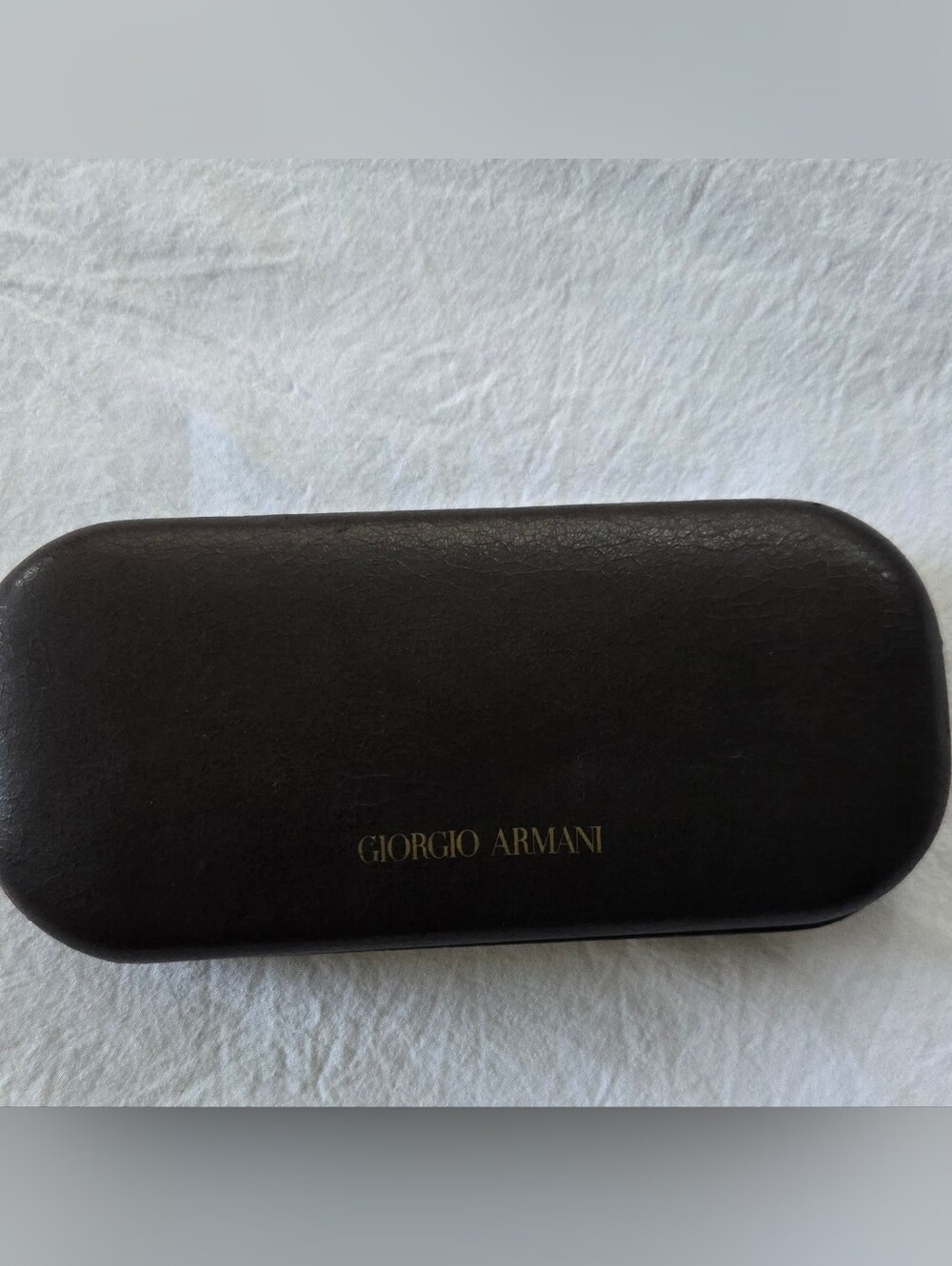 Giorgio Armani Brown Case with Gold Logo